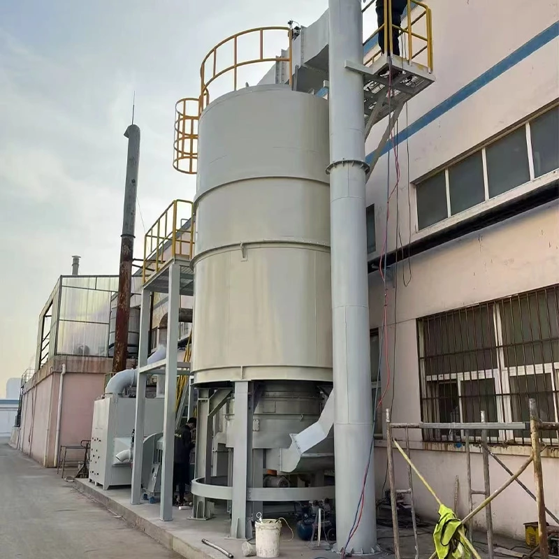 Sistema de tratamiento de gases residuales de una fábrica de alimentos